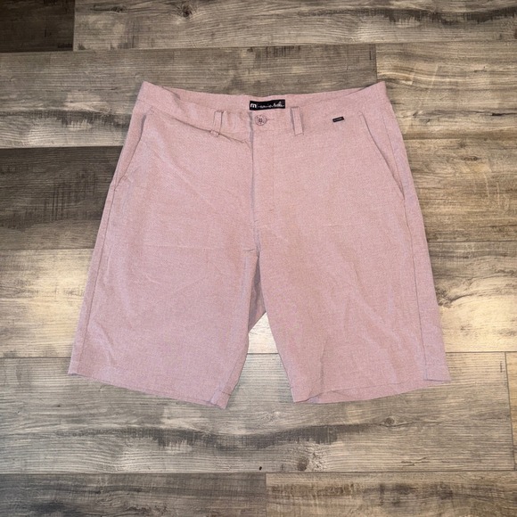 Travis Mathew Other - TravisMathew Golf Shorts 36 Red Pink Performance Stretch Casual Chino